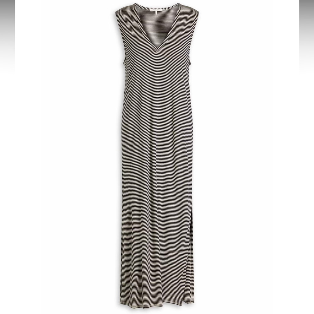 rag & bone Michal Striped Slub Jersey Midi Dress